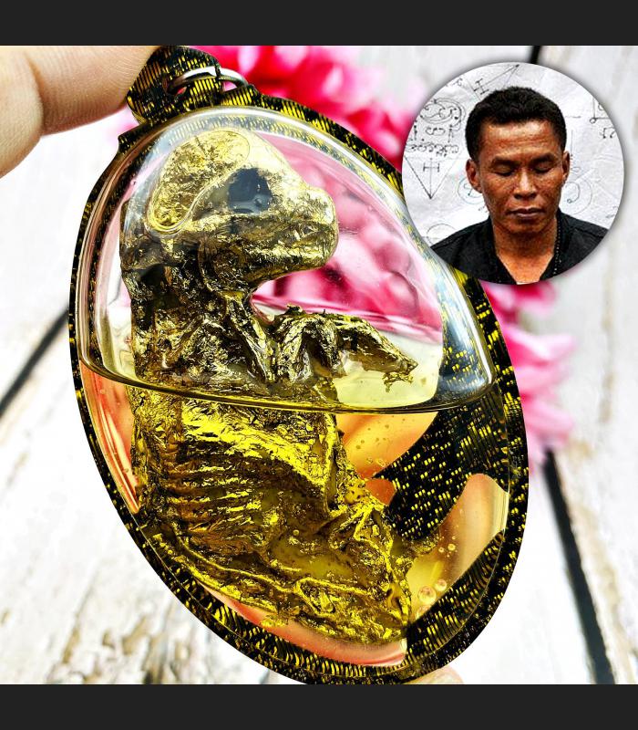 Lokok Kitty Gambling Casino Win Money Rich Oil Wealth Tawee Thai Amulet #15223