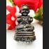 Bronze Guman Magic Boy Gambling Win Lotto Ashes Takrut Lp Dum Thai Amulet #15233