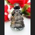 Bronze Guman Magic Boy Gambling Win Lotto Ashes Takrut Lp Dum Thai Amulet #15233