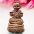 Miniature Bronze Guman Boy Lucky Gambling Win Lotto 1t Lp Dum Thai Amulet #15235