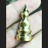 Tewada Buddha Leklai Lucky Rich Descent Yellow Gold Shine Huan Thai Amulet 15256