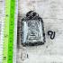 Vintage 100year Somdej Buddha Enlightenment Black Lp Suk Sook Thai Amulet #15375