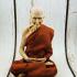 Lifelike Wax Art Monk Statue Derm WatNongPho Meditation 15Cm Thai Amulet #15393 FINE 5 INCH
