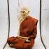 Lifelike Wax Art Monk Statue Derm WatNongPho Meditation 15Cm Thai Amulet #15393 FINE 5 INCH