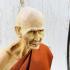 Lifelike Wax Art Monk Statue Derm WatNongPho Meditation 15Cm Thai Amulet #15393 FINE 5 INCH