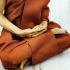 Lifelike Wax Art Monk Statue Derm WatNongPho Meditation 15Cm Thai Amulet #15393 FINE 5 INCH