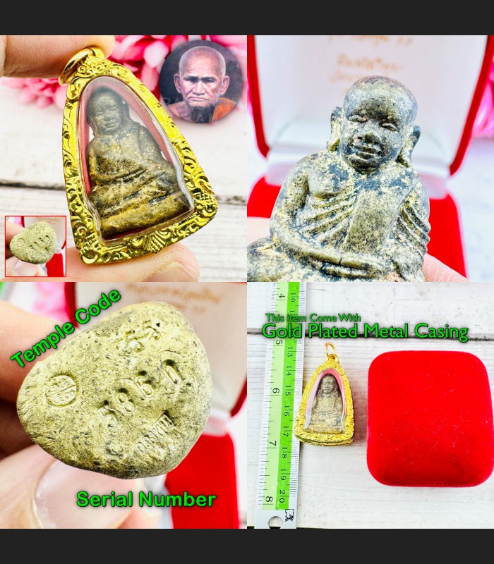 Miniature Ngern WatBangKlan Bowl Protection KongToon Be2553 Thai Amulet #15397 Miniature Ngern WatBangKlan Bowl Protection KongToon Be2553 Thai Amulet #15397