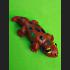 HOLY GECKO LIZARD RICHLY BECAME TO MILLIONAIRE AMULET THAI REAL LP NGEN RED