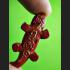 Holy Gecko Lizard Richly Gambling Become Millionaire Ngern Red Thai Amulet 15403