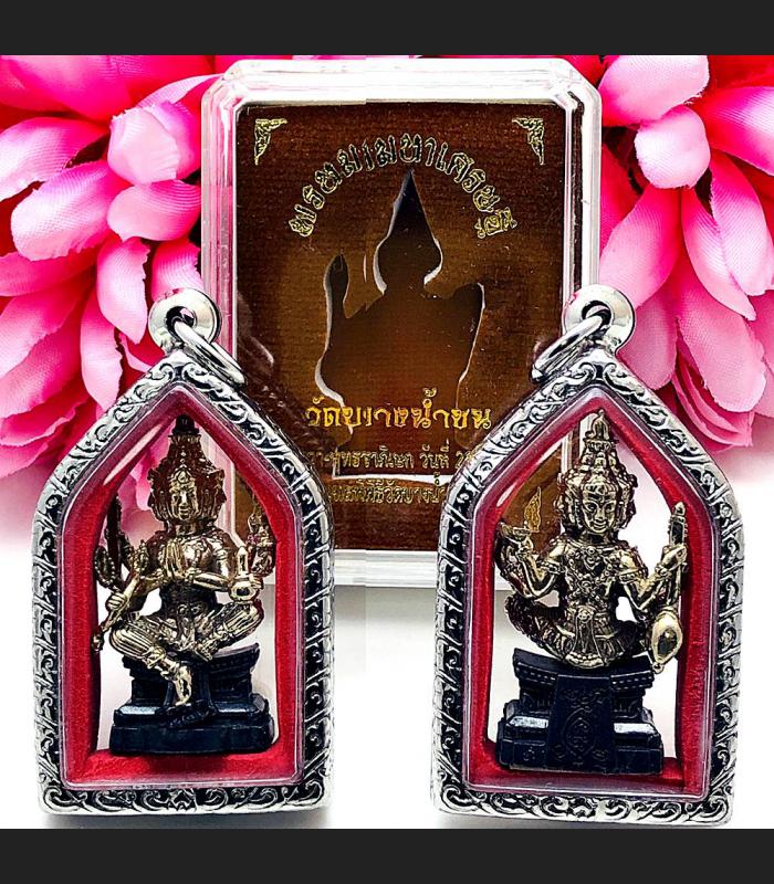 Phaphom 4face Magic Rich Gambling Win Lucky 9monk Bangnamchon Thai Amulet #15409