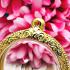 Large Empty Frame Case Gold 24k Micron Round 4.5cm Jatukam Thai Amulet #15420