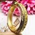 Large Empty Frame Case Gold 24k Micron Round 4.5cm Jatukam Thai Amulet #15420