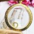 Large Empty Frame Case Gold 24k Micron Round 4.5cm Jatukam Thai Amulet #15420