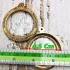 Large Empty Frame Case Gold 24k Micron Round 4.5cm Jatukam Thai Amulet #15420