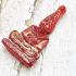 Ancient Crave Leklai Naga Eye Gem stone Lersri Dragon Head Red Thai Amulet 15422