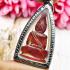 Ancient Crave Leklai Naga Eye Gem stone Lersri Dragon Head Red Thai Amulet 15422