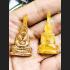 Leklai Naga Eye Crystal Stone Lersri Payanak Head Lucky Yellow Thai Amulet 15423