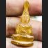 Leklai Naga Eye Crystal Stone Lersri Payanak Head Lucky Yellow Thai Amulet 15423