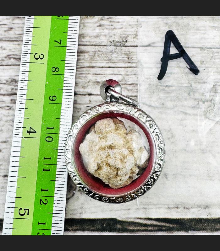 Sarira Sivali Buddha Relic Brain Stone Leklai Magic Insight Thai Amulet #15468