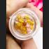Sarira Thad Relic Holy Sacred Nature Crystal Bead Stupa Yellow Thai Amulet 15472