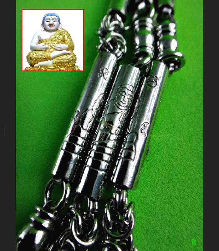 Yantra Yant Necklace Stainless Steel 1-9Hook 30cm Sangkajai Thai Amulet #15494