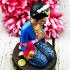 Lady Statue Pray MaeKaSip Kb AriyaChat Whisper Gambling 15Cm Thai Amulet #15528