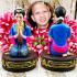 Lady Statue Pray MaeKaSip Kb AriyaChat Whisper Gambling 15Cm Thai Amulet #15528