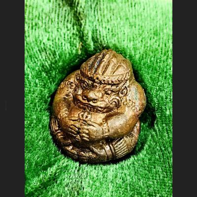 HOLY MONKEY HANUMAN METAL BALL PRESTIGE LEADER RICHLY OLD 1987 THAI AMULET