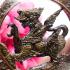 Bronze Lion Wheel Kotchasei Leader Control Lp Kalong Be2552 Thai Amulet #15577