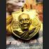 Monk Gold Small Medal Salika Bird Love Negotiate Kalong Be2550 Thai Amulet 15584