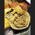 Monk Gold Small Medal Salika Bird Love Negotiate Kalong Be2550 Thai Amulet 15584