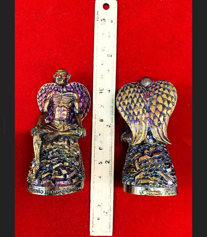 HALF BIRD HUMAN WITH FANG GREAT SUCCESS MONETARY WINDFALL PU-KAI-KAEW THAI AMULET AC KASEM LERSRI