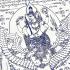 Large Flag Cloth Narai Garuda Ride Krut Rahu Leader Boss Nong Thai Amulet 15655