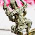 Monkey Hanuman 4hand Armed Weapon Winner Kalong Alpaka Be2549 Thai Amulet #15660 Monkey Hanuman 4hand Armed Weapon Winner Kalong Alpaka Be2549 Thai Amulet #15660