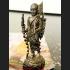 WALKING SAINT RICHLY GOD MONEY DEITY BRONZE MINIATURE THAI AMULET LP BOUE