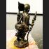 WALKING SAINT RICHLY GOD MONEY DEITY BRONZE MINIATURE THAI AMULET LP BOUE