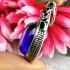 Pendant Leklai Healing Stone Naga Eye Magic Lucky Love Purple Thai Amulet #15680