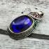 Pendant Leklai Healing Stone Naga Eye Magic Lucky Love Purple Thai Amulet #15680