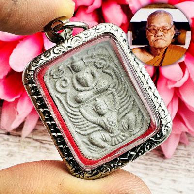 Meditation Buddha Ride Krut Garuda Boss Control Lp Mee Be2540 Thai Amulet #15704