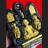 GREAT SUCCESS MONETARY HALF BIRD HUMAN WITH FANG WINDFALL PU-KAI-KAEW THAI AMULET AC TAWON