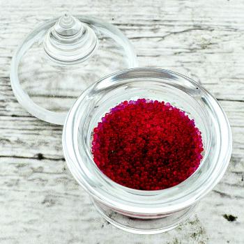 Buddha Sarira Relic Holy Sacred Bead Stupa Love Pink Magenta Thai Amulet #15749