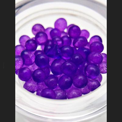 Sarira Relic Stone Holy Sacred Bead Stupa Lucky Lgbt Purple Thai Amulet #15751