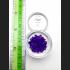 Sarira Relic Stone Holy Sacred Bead Stupa Lucky Lgbt Purple Thai Amulet #15751