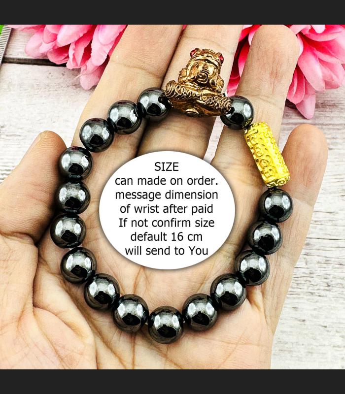 Leklai Bracelet Lucky Frog Gambling Fortune Kamfan Subin Leila Thai Amulet 15760