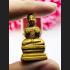MINIATURE SIT PONG PLAI ASHES GUMAN GAMBLING LUCKY AMULET THAI LP SAKORN BE2552 GOLD TAKUD