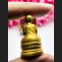 MINIATURE SIT PONG PLAI ASHES GUMAN GAMBLING LUCKY AMULET THAI LP SAKORN BE2552 GOLD TAKUD