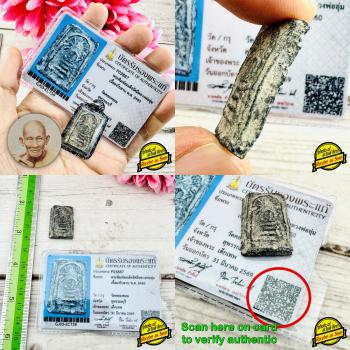 Certificate Samakom Somdej 100Year Enlightenment Sook Be2460 Thai Amulet #15779 +CARD OF AUTHENTIC
