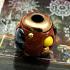 Leklai Healing Immortal Lp Somporn Ball Brown Naga Harmless Thai Amulet #15788