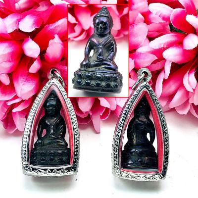 Leklai Kotipe Black Mekaphat Kring Watsutad Immortal Luck Huan Thai Amulet 15840