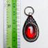 Protection S/S Pendant Leklai Naga Eye Lucky Stone Magic Red Thai Amulet #15859
